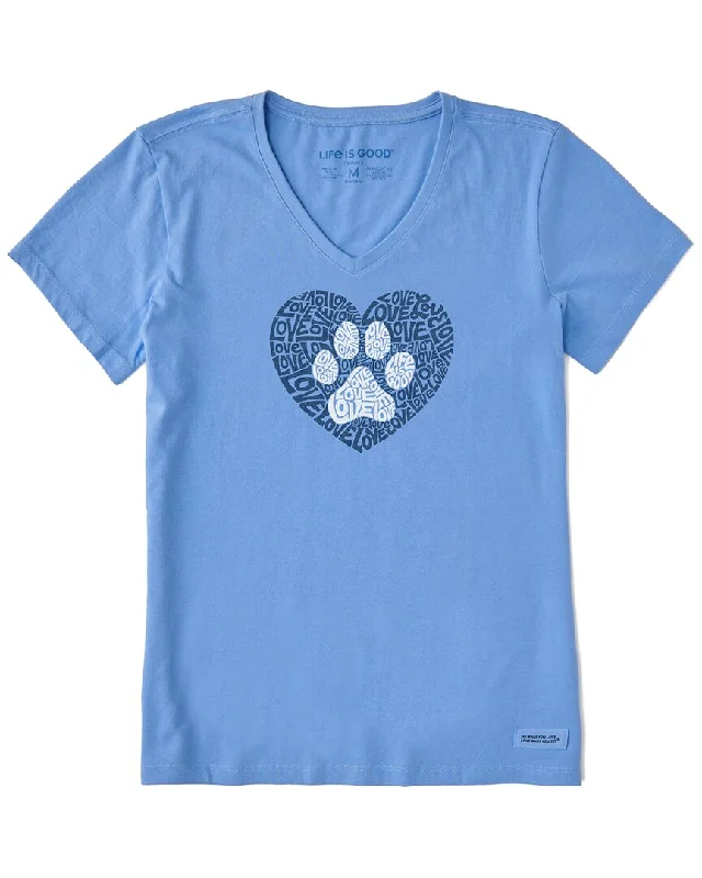 Life is Good Crusher V-Neck T-Shirt-- Fleece Nylon Spandex