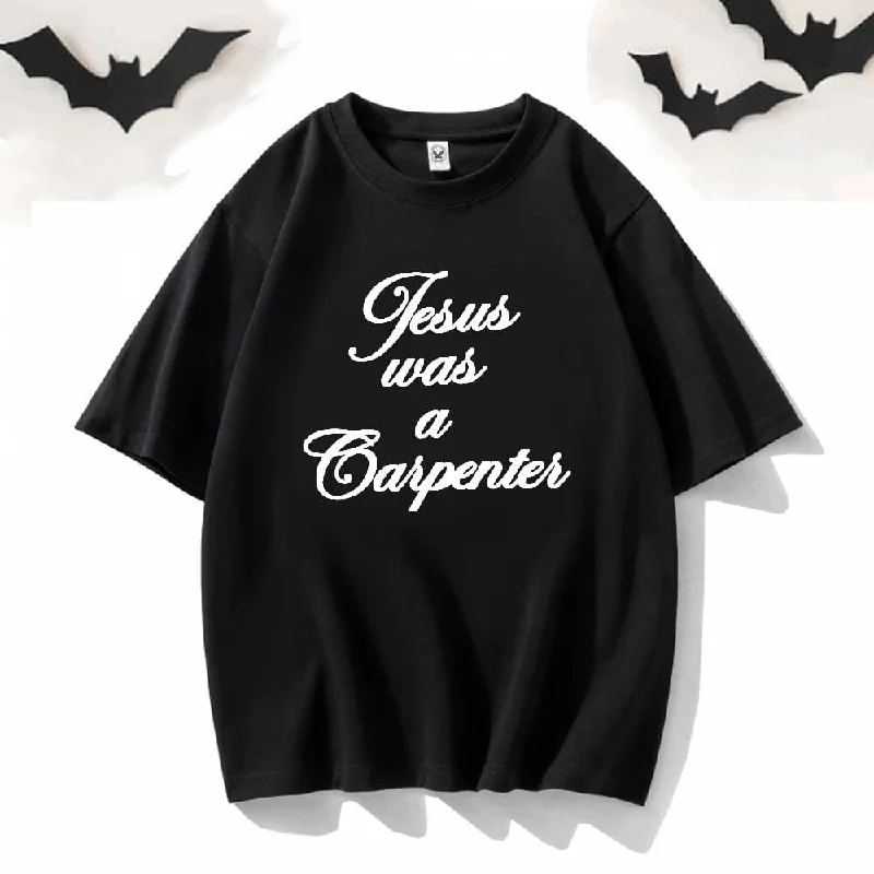 Jesus Was A Chapter Short Sleeve T-shirt-- Front Pockets Side Pockets Patch Pockets