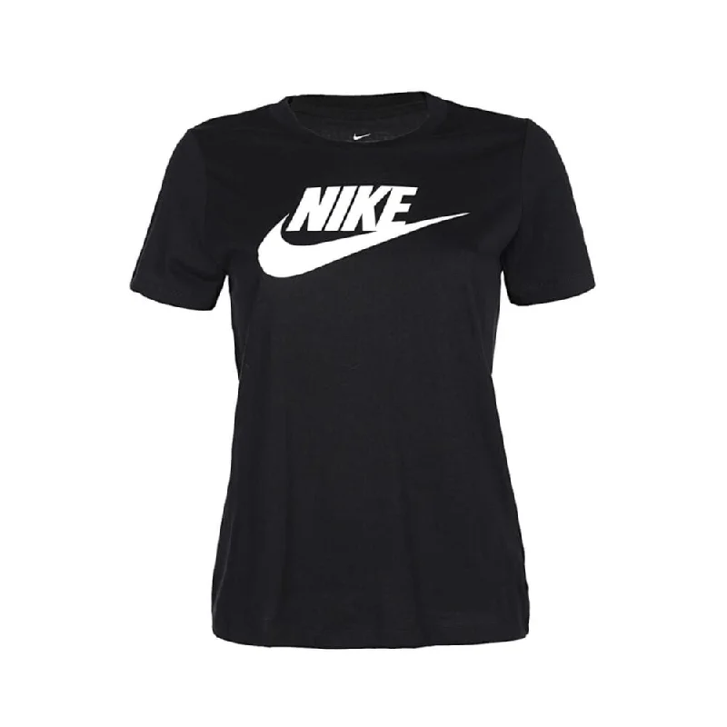 Nike NSW Essential Icon T-Shirt Black/White BV6169-010 Women's-- Terry Blend Velvet Blend Canvas Blend Nike NSW Essential Icon T-Shirt Black/White BV6169-010 Women's-- Terry Blend Velvet Blend Canvas Blend
