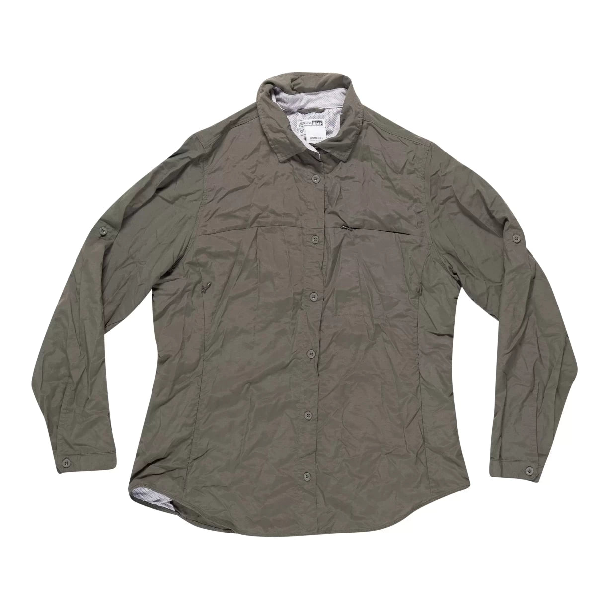 REI Co-op Long Sleeve Button Up Shirt - Women's-- Notch Collar Peter Pan Collar Cowl Neck REI Co-op Long Sleeve Button Up Shirt - Women's-- Notch Collar Peter Pan Collar Cowl Neck