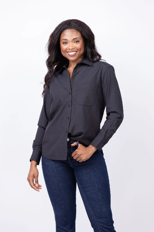 Brochu Walker Everyday Shirt in Black Onyx-- Chenille Blend Fleece Blend Nylon Blend