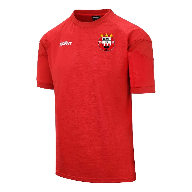 Mc Keever OMP United Core 22 T-Shirt - Adult - Red-- Polka Dot Checkered Tartan