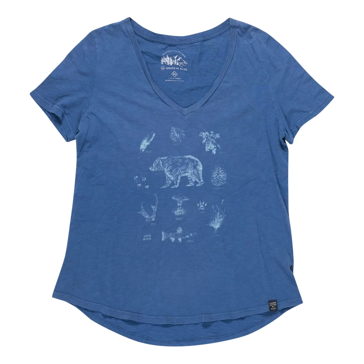 United by Blue T-Shirt - Women's-- Faux Fur Fabric Real Fur Fabric Shearling Fabric