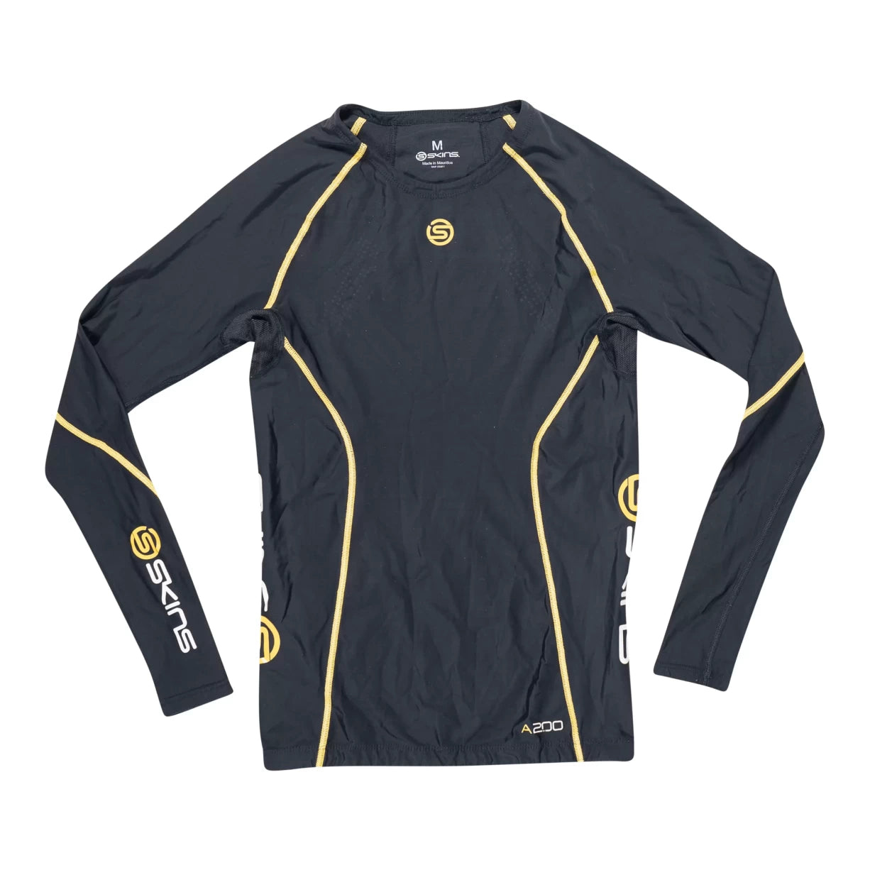 Cycling Skins Compression L/S Shirt- Women's-- Ribbed Striped Patterned