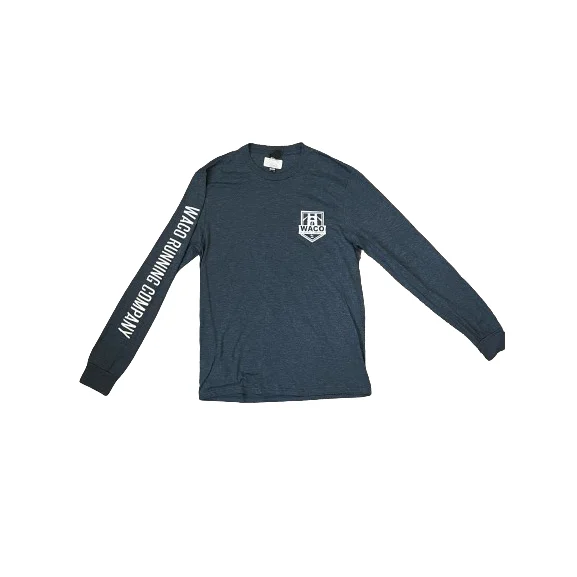 WRC District Long Sleeve Shirt Blue-- Chenille Brocade Lace