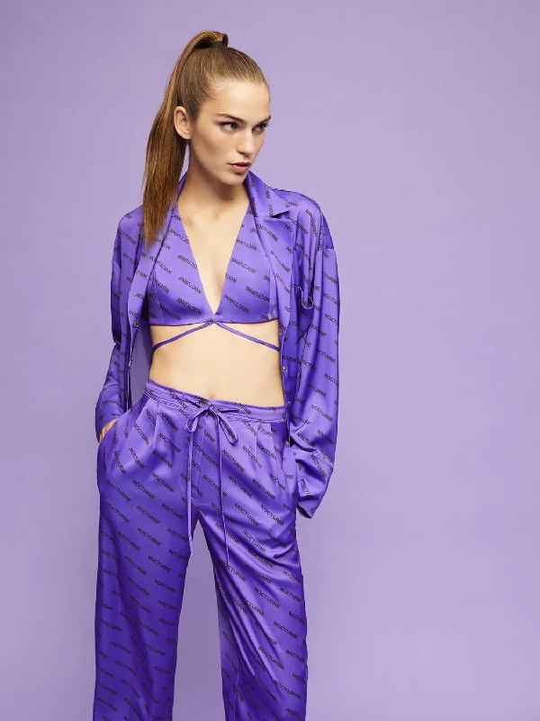 Twin Set Oversized Shirt-- Print Jacquard Patchwork