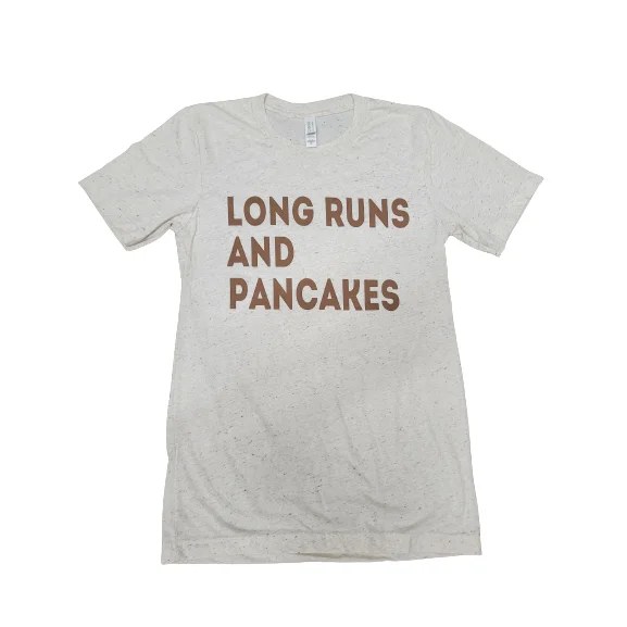 WRC Long Runs and Pancakes Shirt-- Solid Color Striped Floral