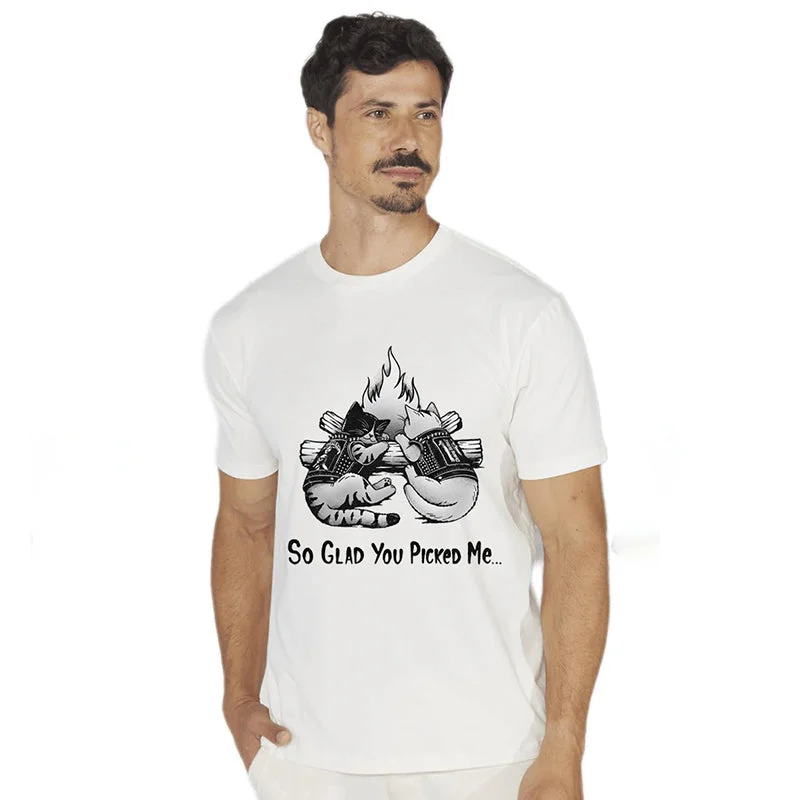 So Glad You Picked Me Short Sleeve T-shirt-- Terry Blend Velvet Blend Canvas Blend