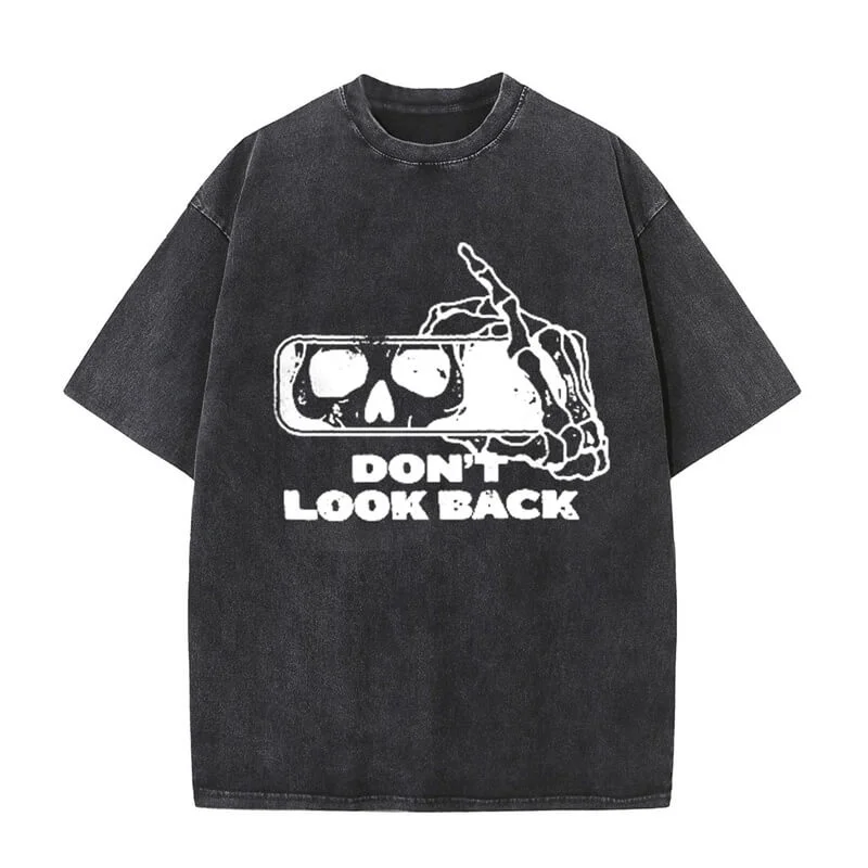 Vintage Washed Don’t Look Back T-shirt-- Elegant Classic Vintage