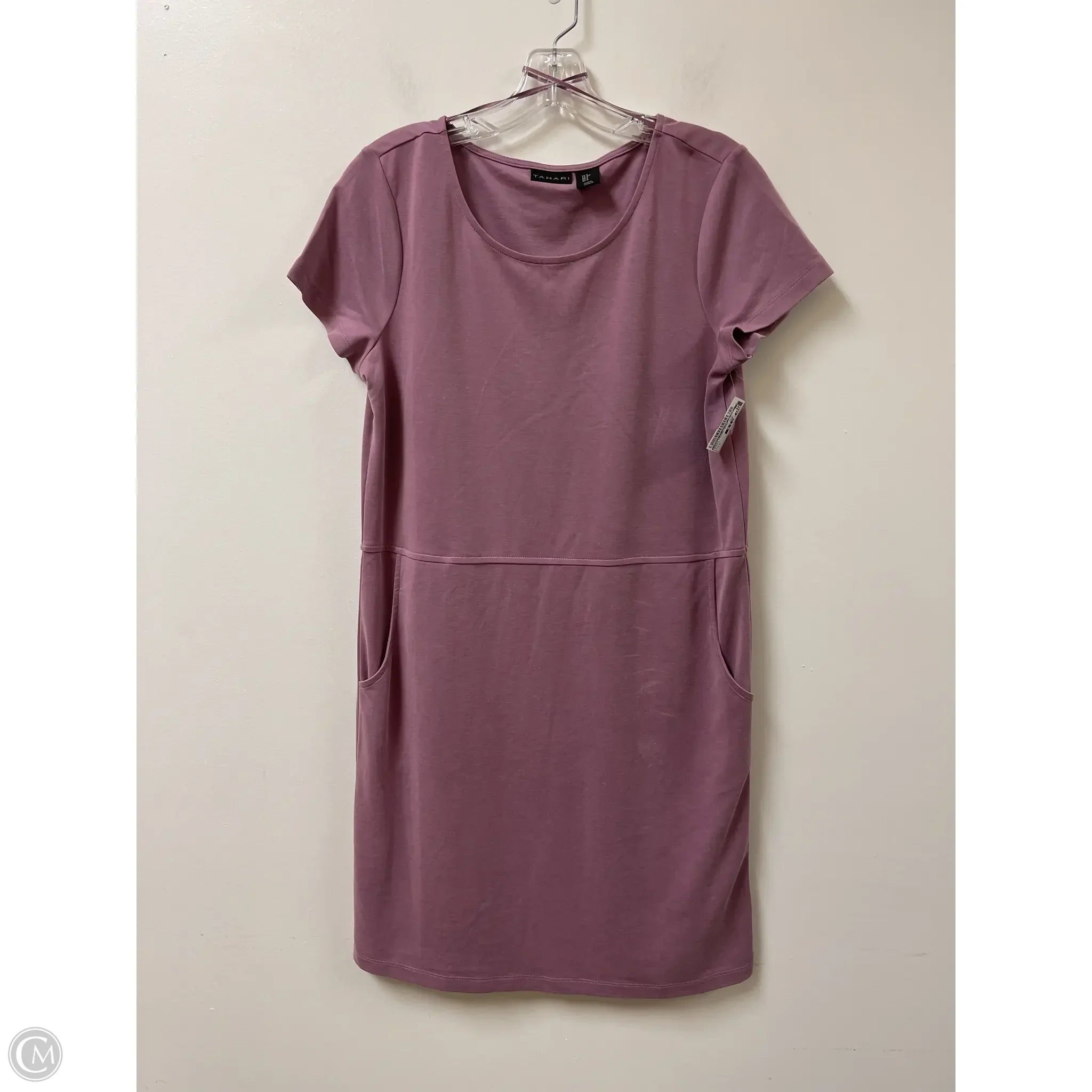 Dress Casual Midi By Tahari By Arthur Levine In Purple, Size: S Floral Print girly