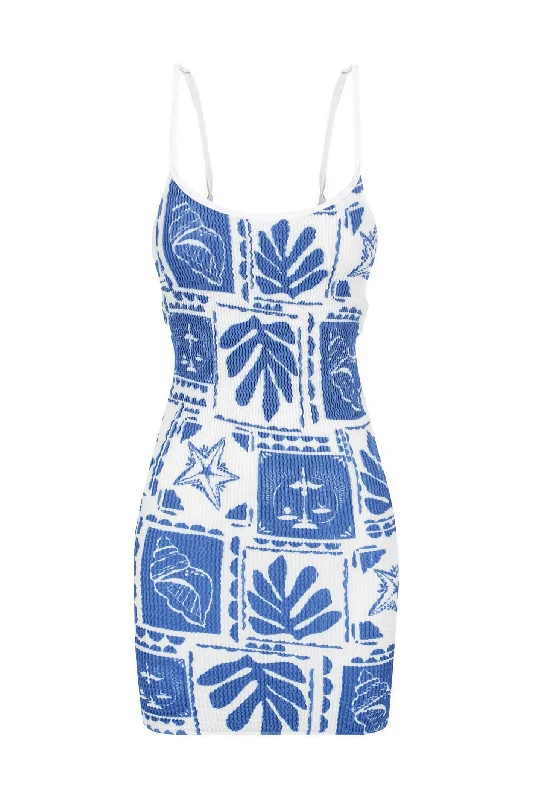 Ariel Mini Dress Tropics Comfortable One-Shoulder Mini Dress