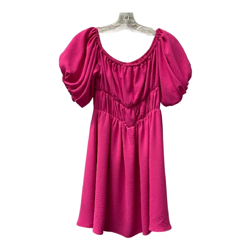 Dress Casual Short  In Pink, Size:S Tunics New arrival