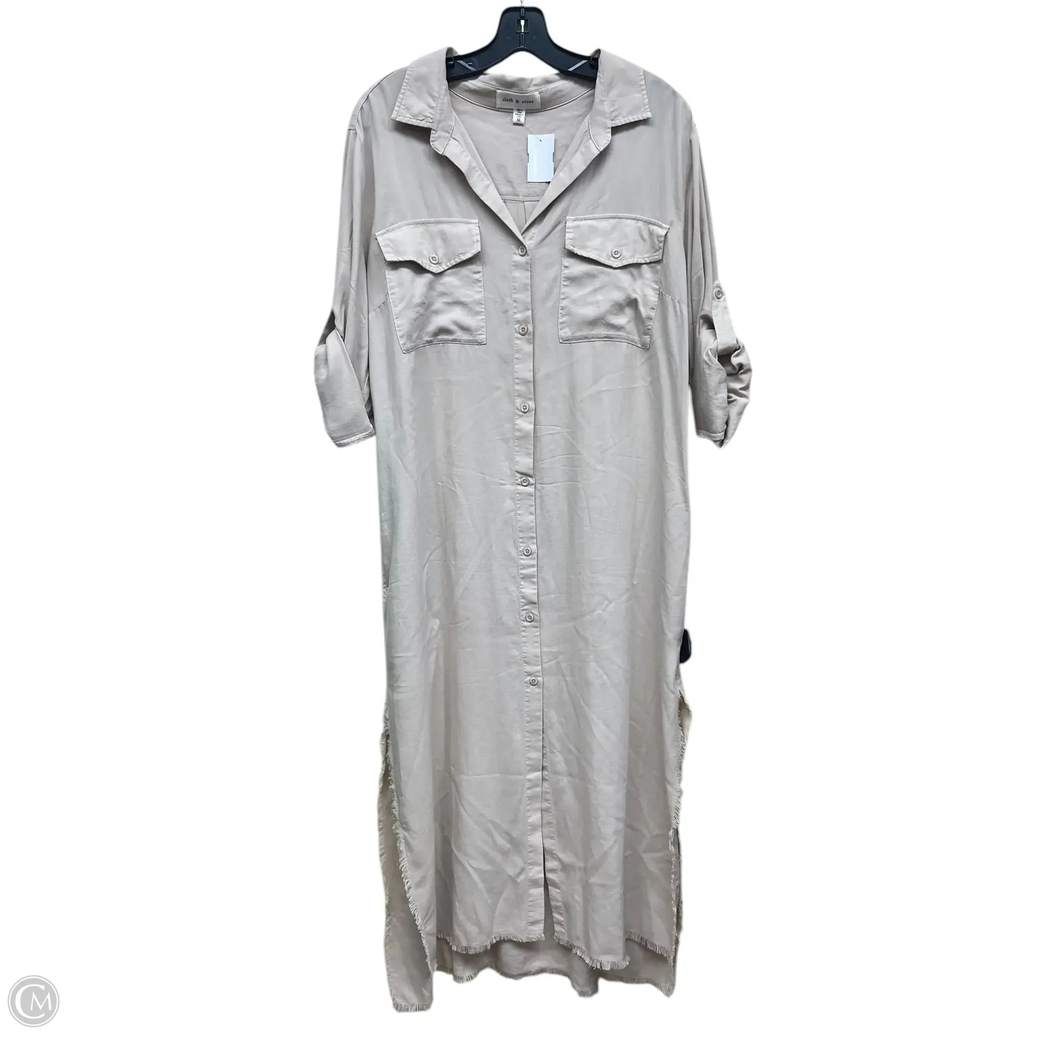 Dress Casual Maxi By Cloth & Stone In Beige, Size: Xl Tunics Floral girly