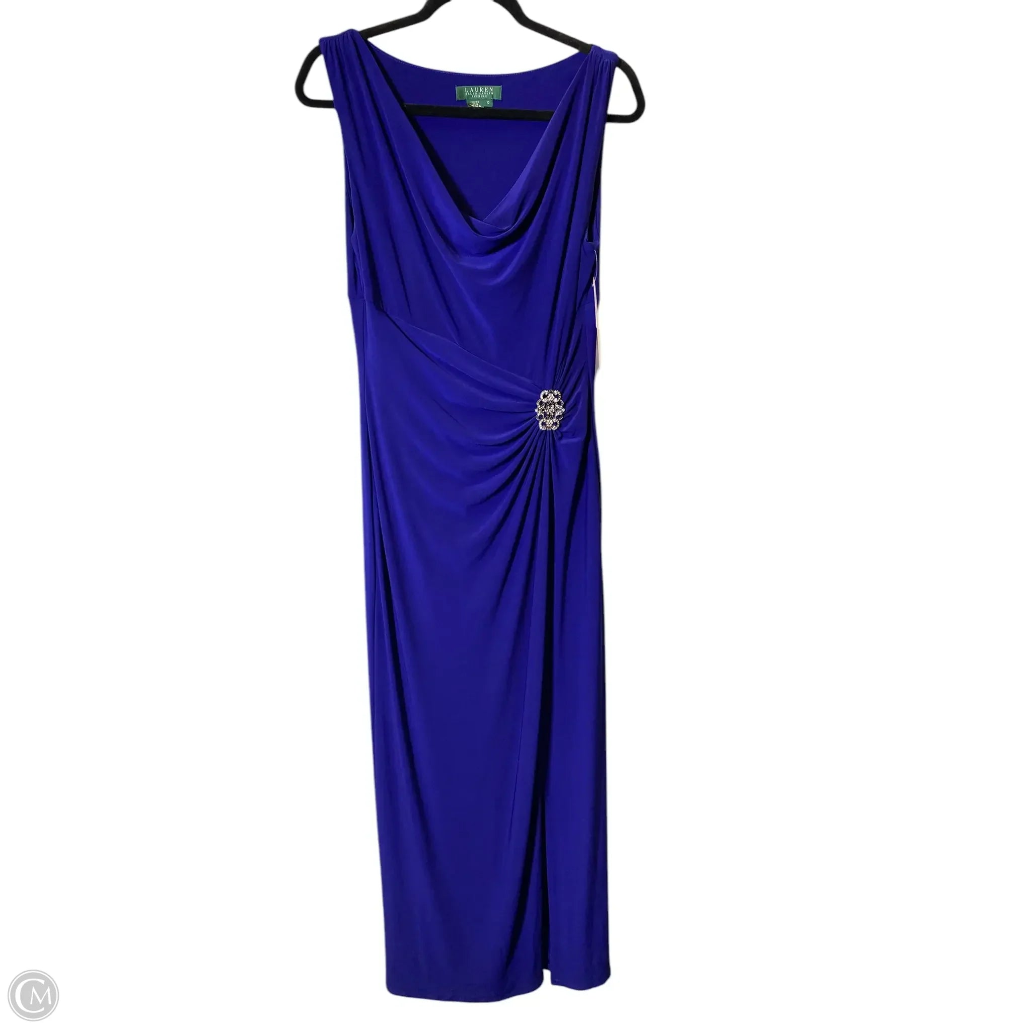 Dress Party Long By Lauren By Ralph Lauren In Blue, Size: L Shift Classic Vintage