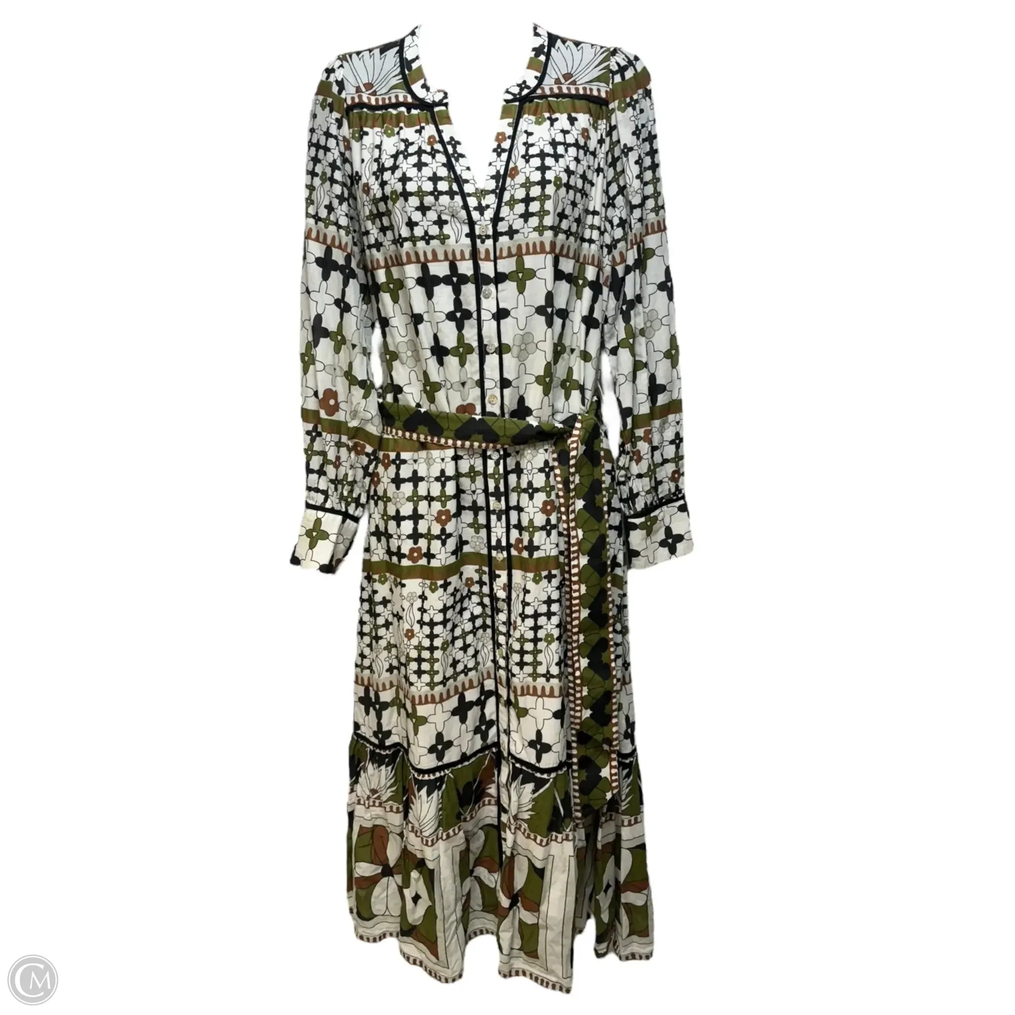 Zariah Ankle Dress By Cleobella In Art Deco Print, Size: S Turtleneck Neckline Stylish Zariah Ankle Dress By Cleobella In Art Deco Print, Size: S Turtleneck Neckline Stylish
