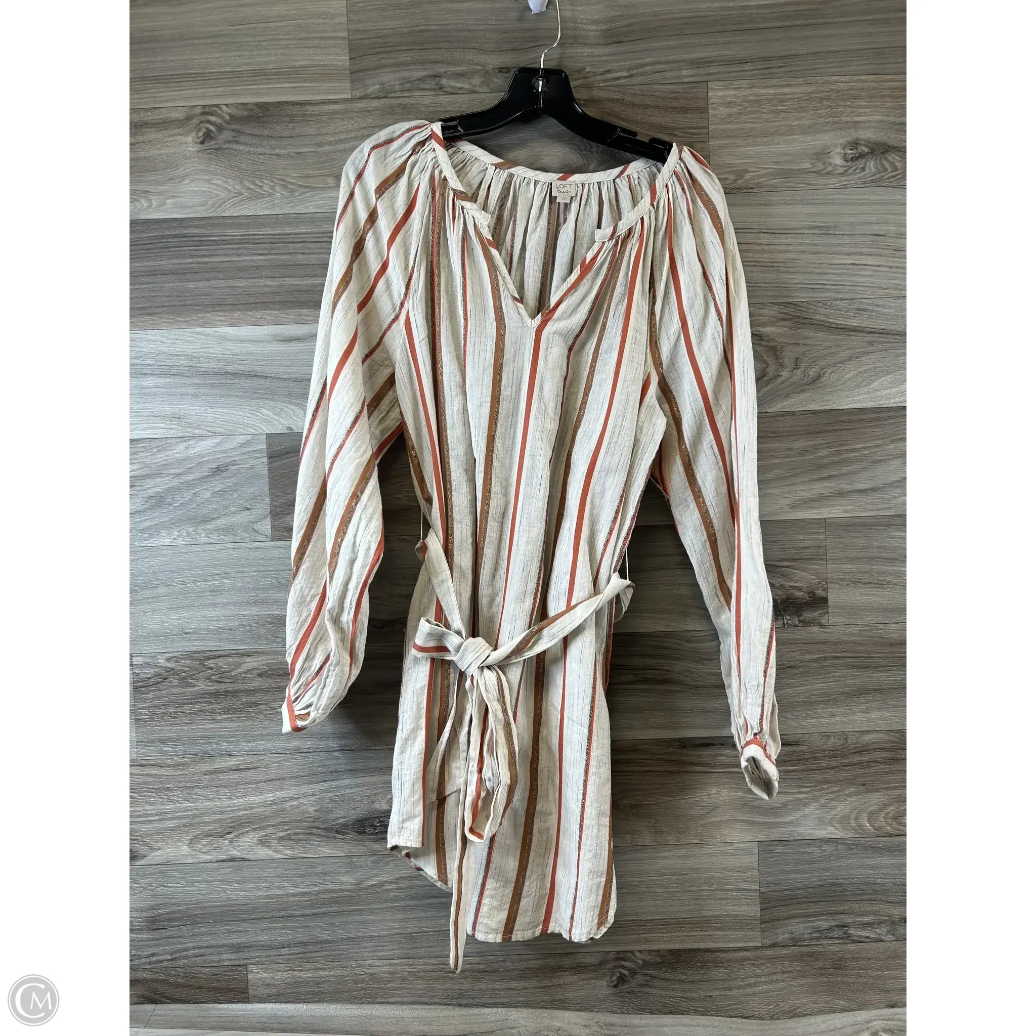 Dress Casual Short By Loft In Striped Pattern, Size: Xs Tunic Top Casual