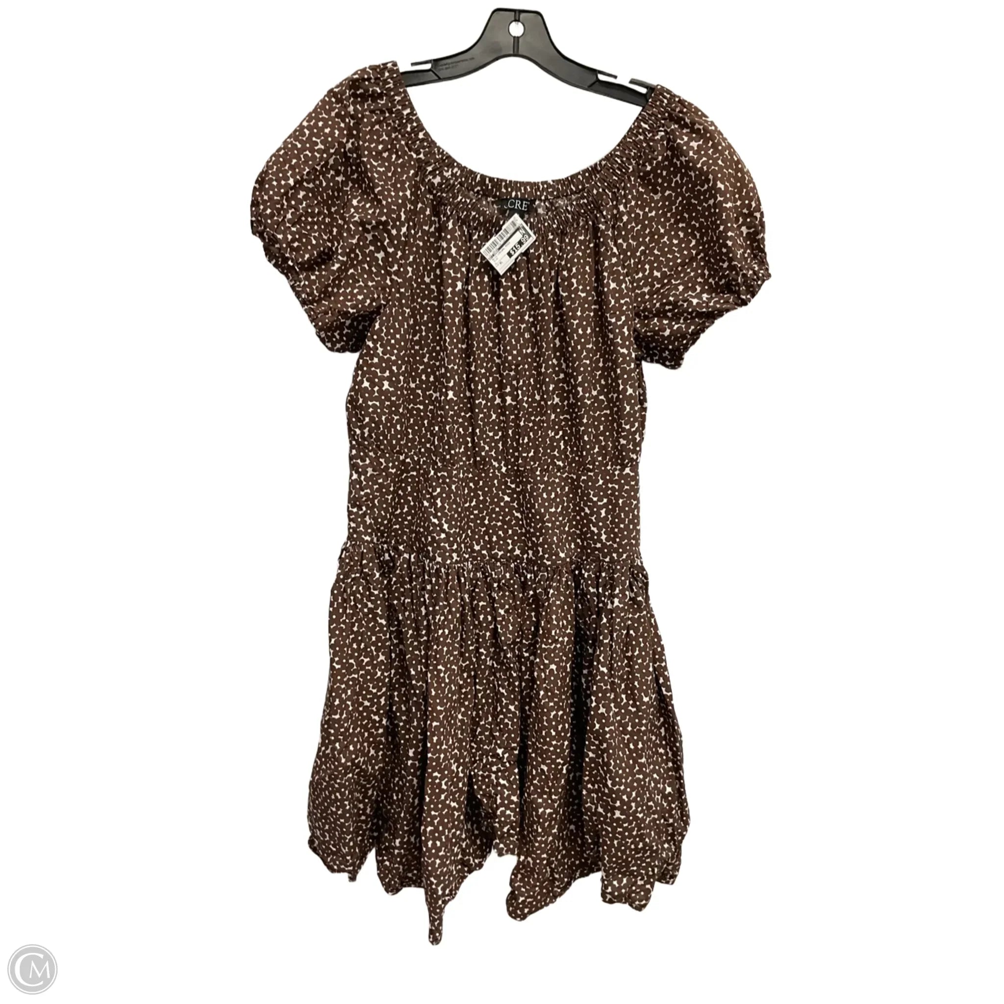 Dress Casual Midi By J. Crew In Brown, Size: Xl Tunics Lace romantic