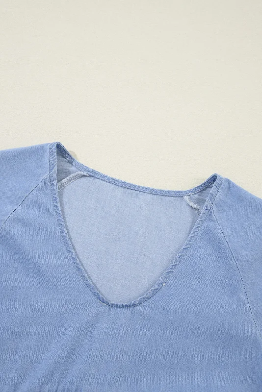Button-Front Mini Dress Cozy T-Shirt Mini Dress