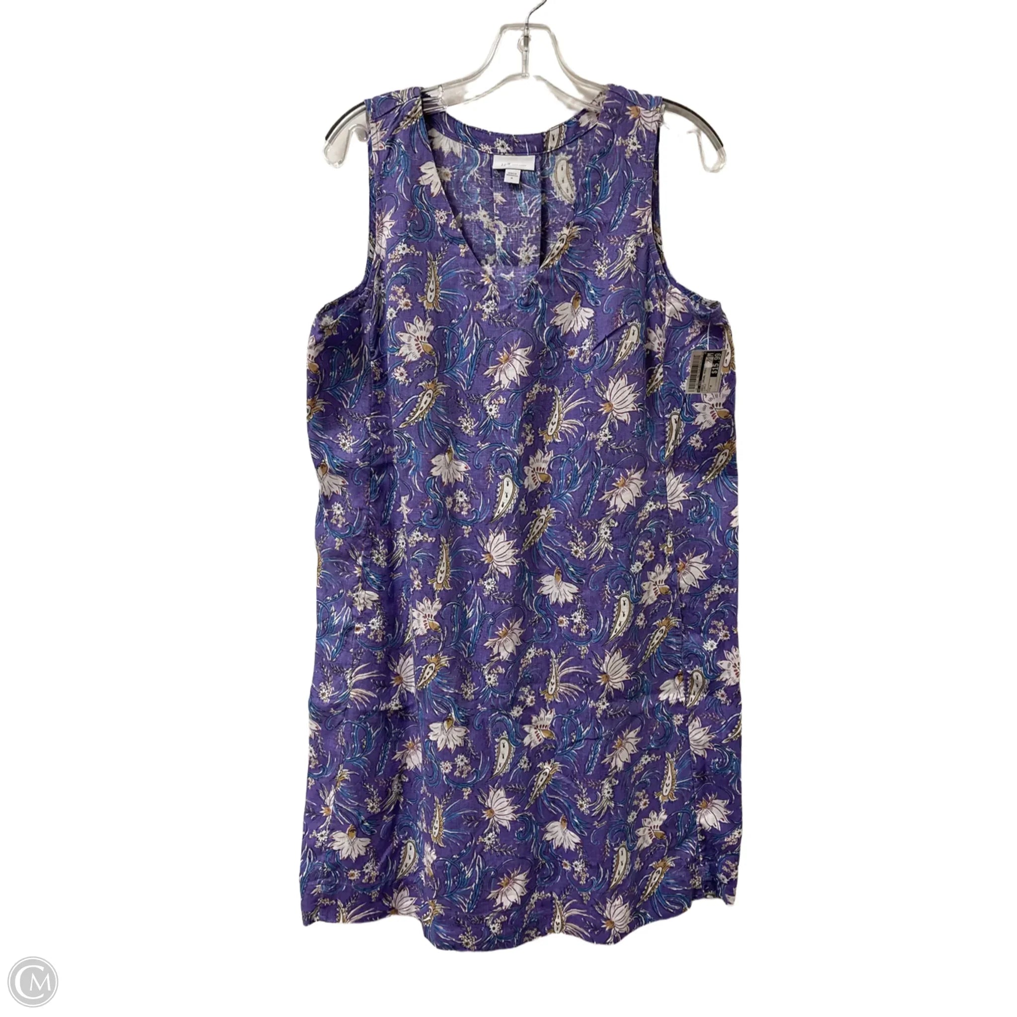 Dress Casual Midi By J. Jill In Purple, Size: M Tunics Chinos classic