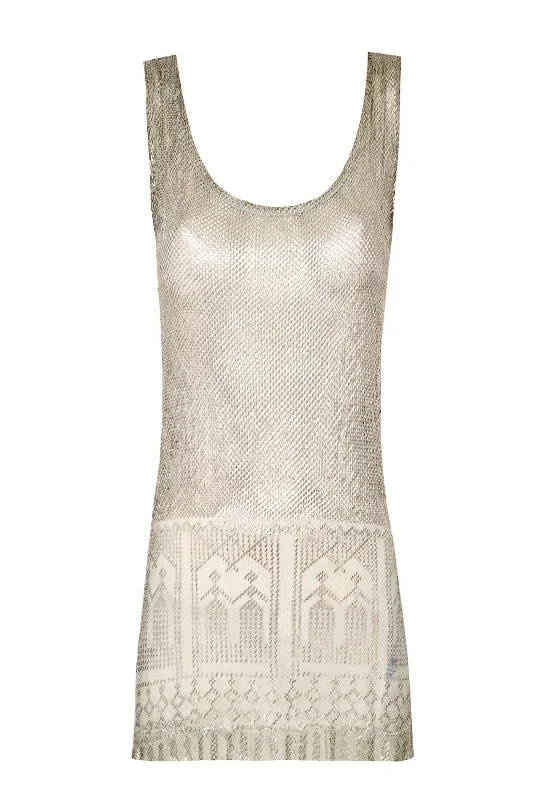 1920's Egyptian Mini Dress Trendy Floral Mini Dress