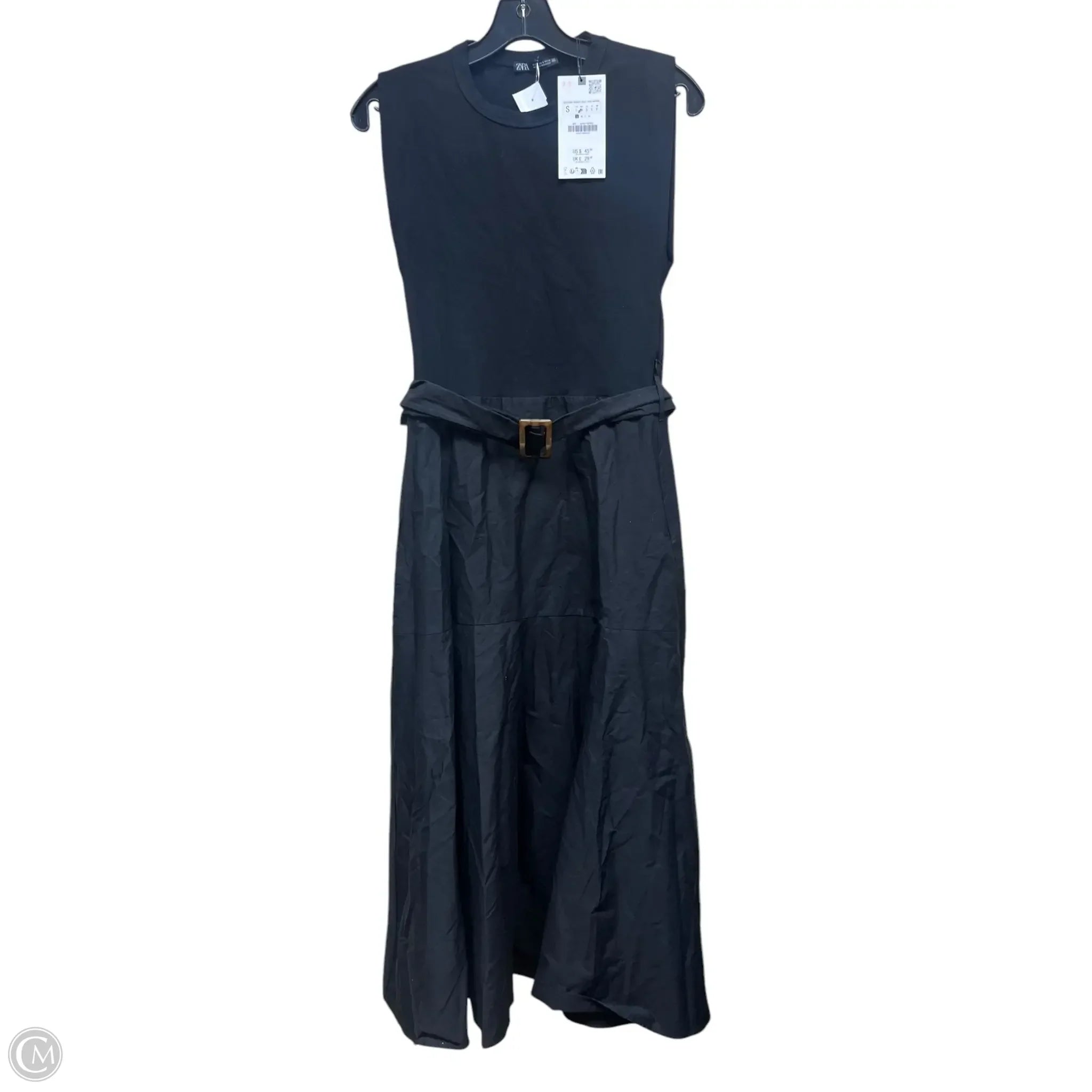 Dress Casual Maxi By Zara In Black, Size: S Tunics Prom sequined