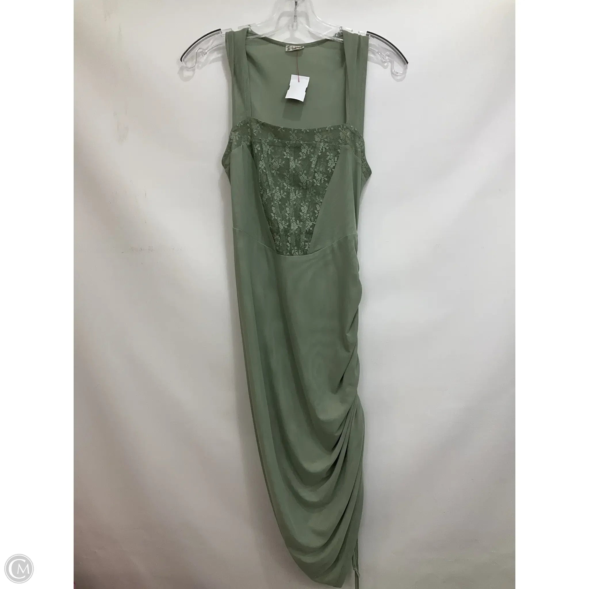 Dress Party Midi By Free People In Green, Size: S Halter Neckline Beach