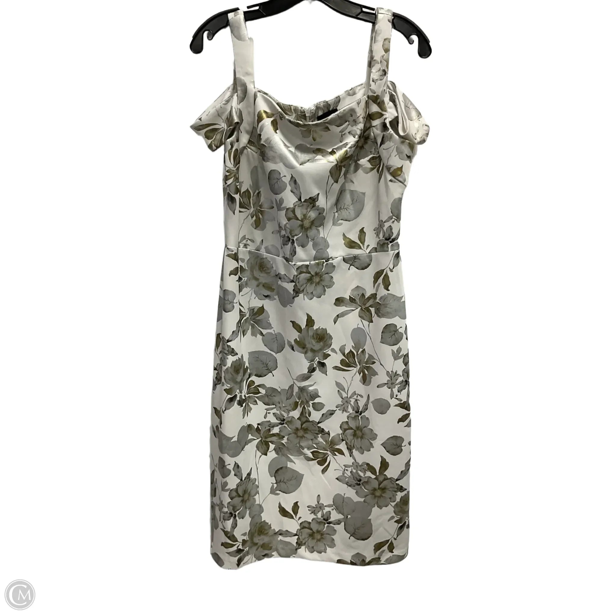 Dress Party Midi By Eci In Silver & White, Size: L Tunics Travel practical