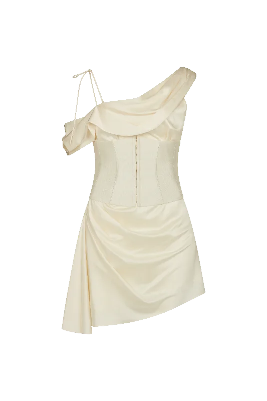 Brulee Mini Dress Elegant Lace-Up Mini Dress