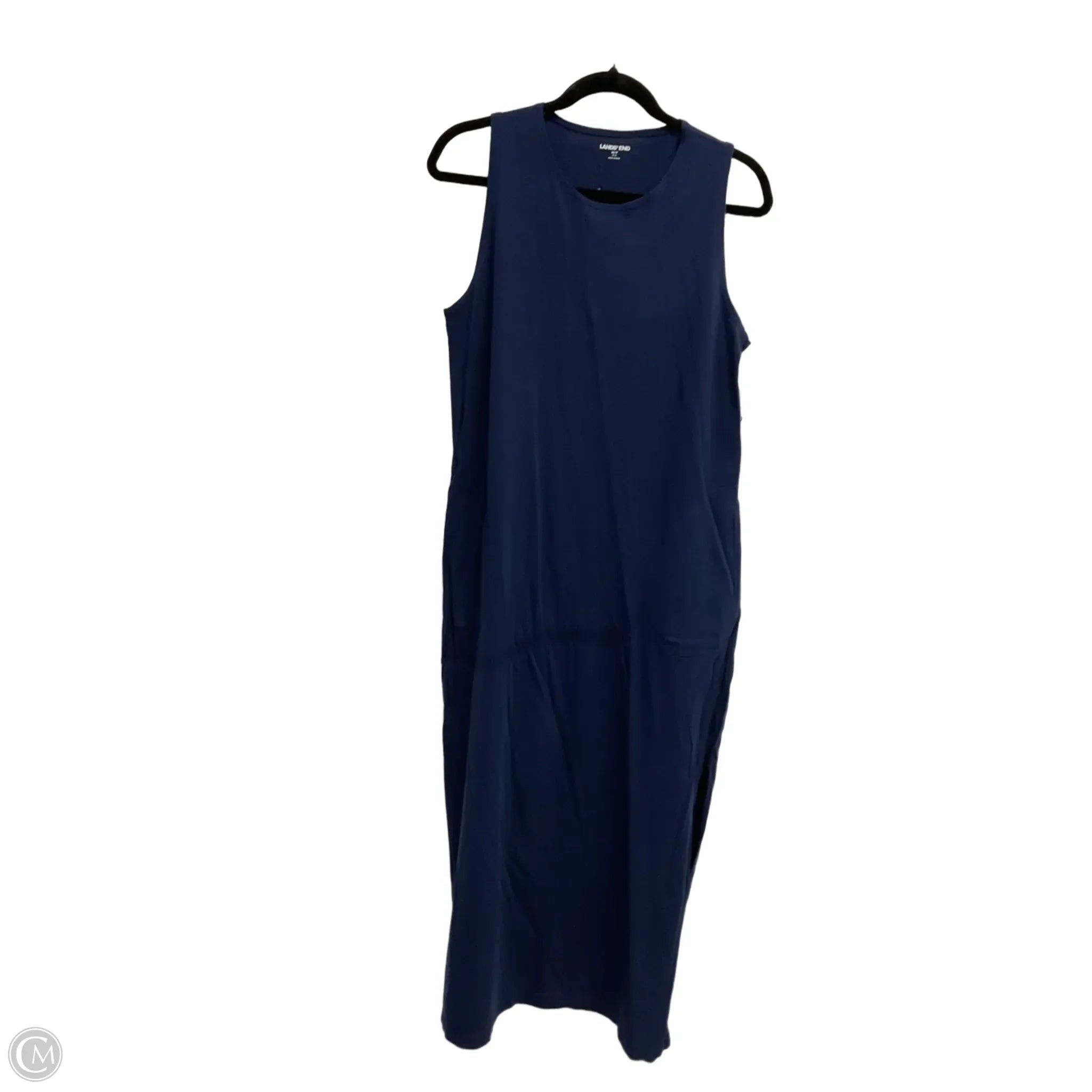 Dress Casual Maxi By Lands End In Navy, Size: Mp Tunics Stylish elegant