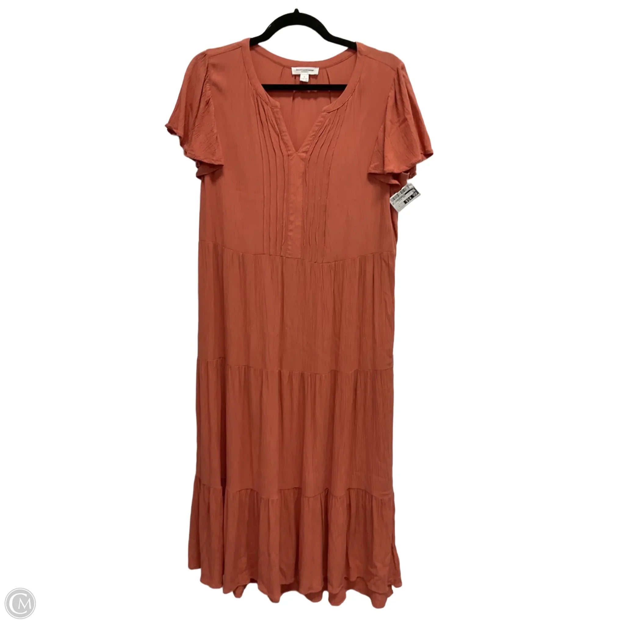 Dress Casual Midi By Beachlunchlounge In Orange, Size: L Tunics Canvas sturdy