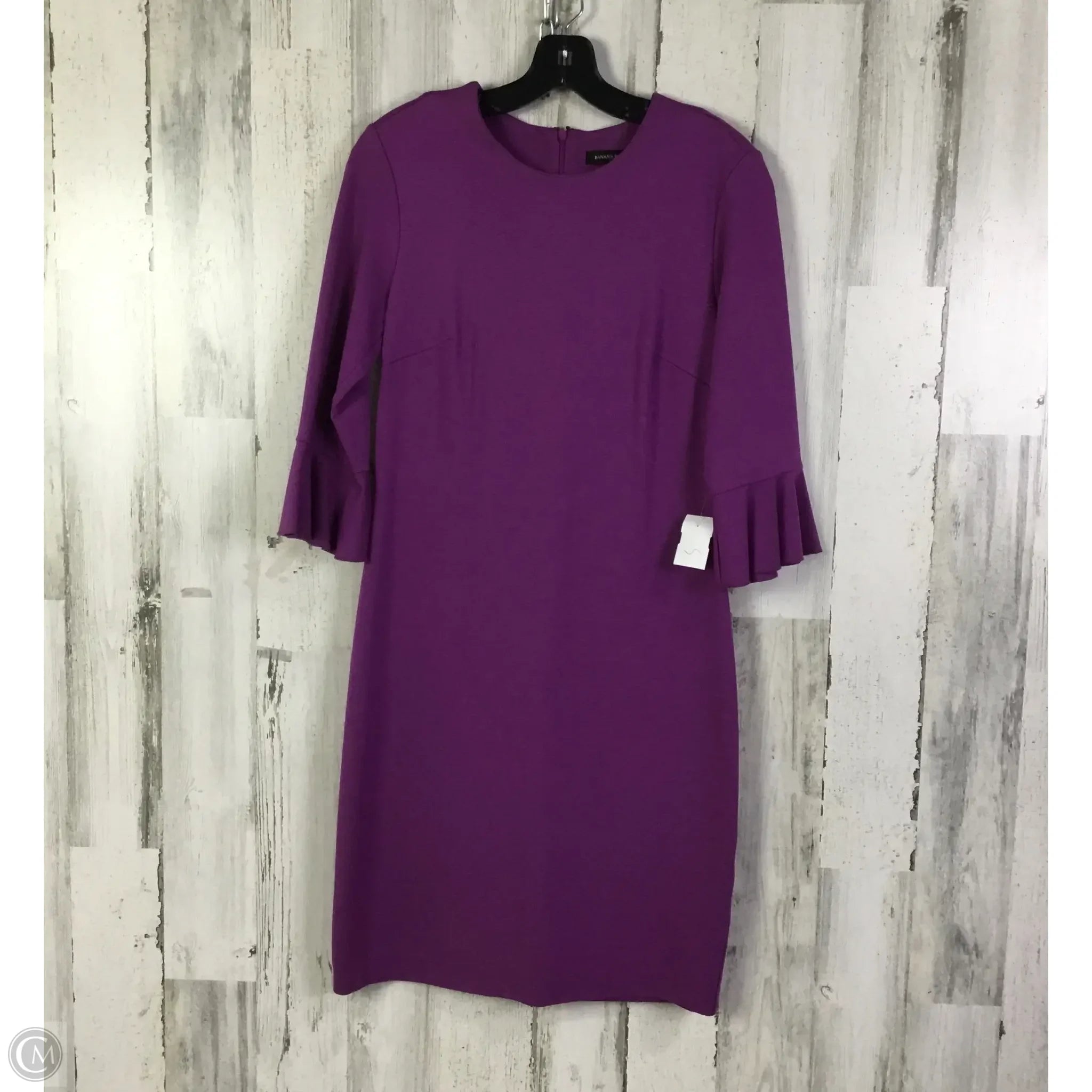 Dress Casual Short By Banana Republic In Purple, Size: S Tunics Bridal satin