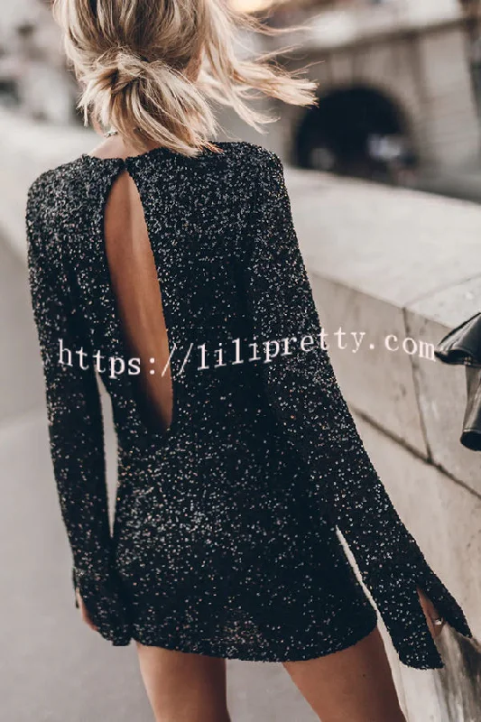 Lilipretty Flash Focus Sequin Extra Long Slit Sleeves Open Back Mini Dress Stylish Sweetheart Mini Dress Lilipretty Flash Focus Sequin Extra Long Slit Sleeves Open Back Mini Dress Stylish Sweetheart Mini Dress