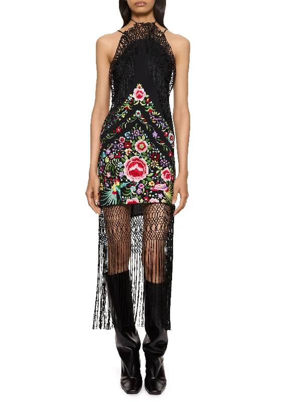 Azalea Demi Couture Piano Shawl Halter Mini Dress Stylish Summer Mini Dress