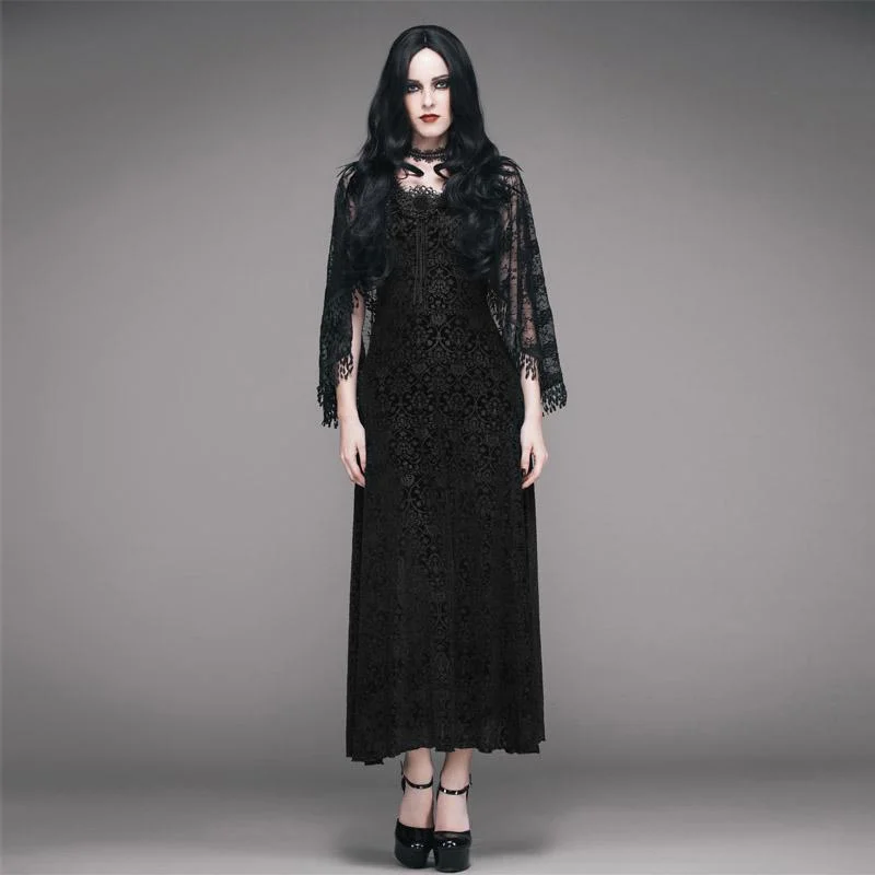 Women's Vintage Goth Cape Dress Tunics Timeless classic