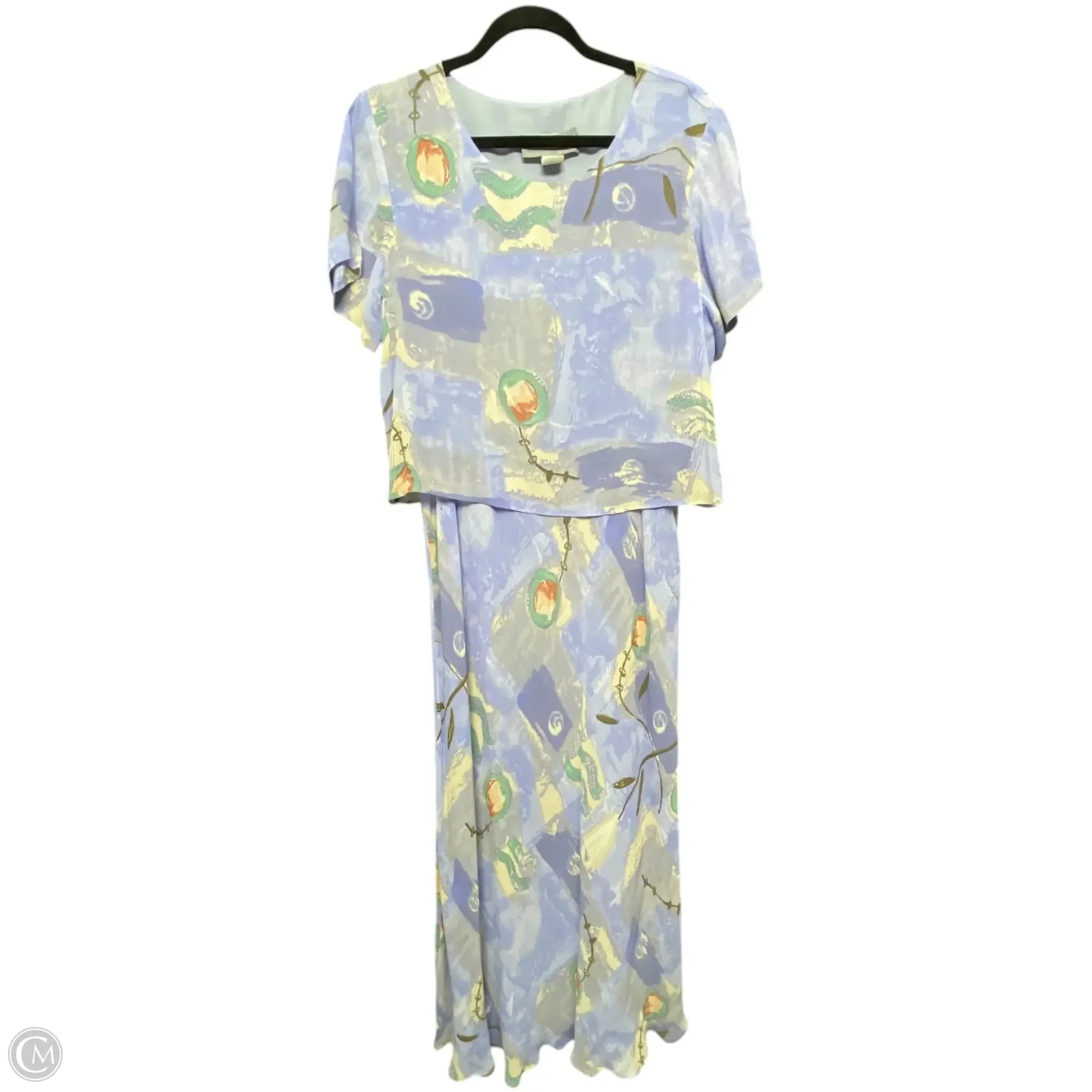 Dress Casual Maxi By Carol Anderson CABI In Blue, Size: 12 Tunics Fashionable trendy Dress Casual Maxi By Carol Anderson CABI In Blue, Size: 12 Tunics Fashionable trendy