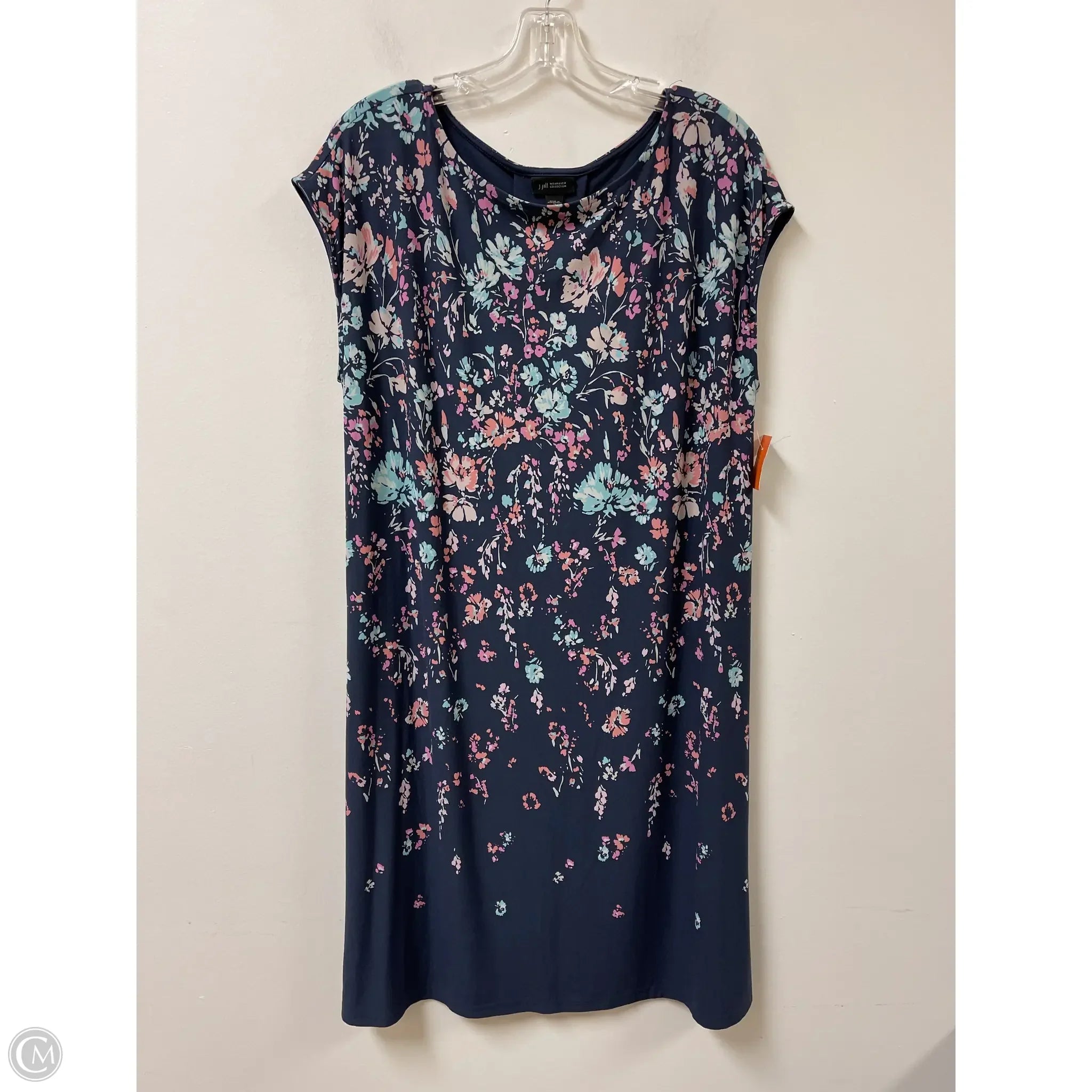 Dress Casual Short By J. Jill In Blue, Size: M Tunics stripes playful