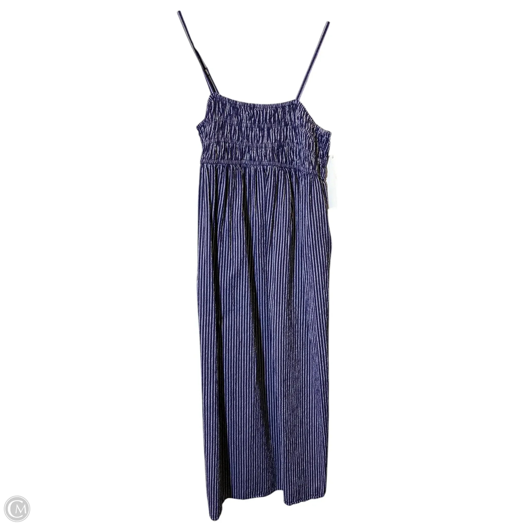 Dress Casual Maxi By A New Day In Blue & Grey, Size: M Tunics Fall fleece