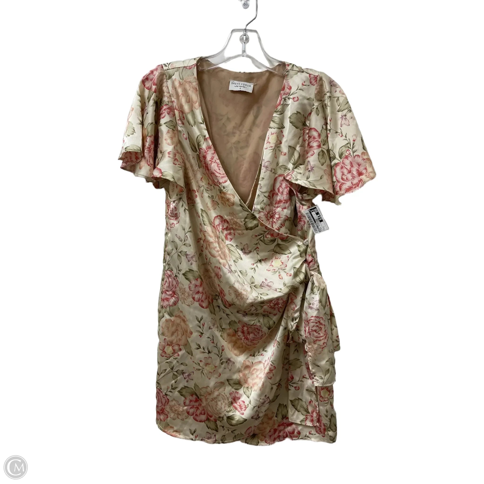 Dress Casual Midi By Dress Forum In Floral Print, Size: S empire Waist empire