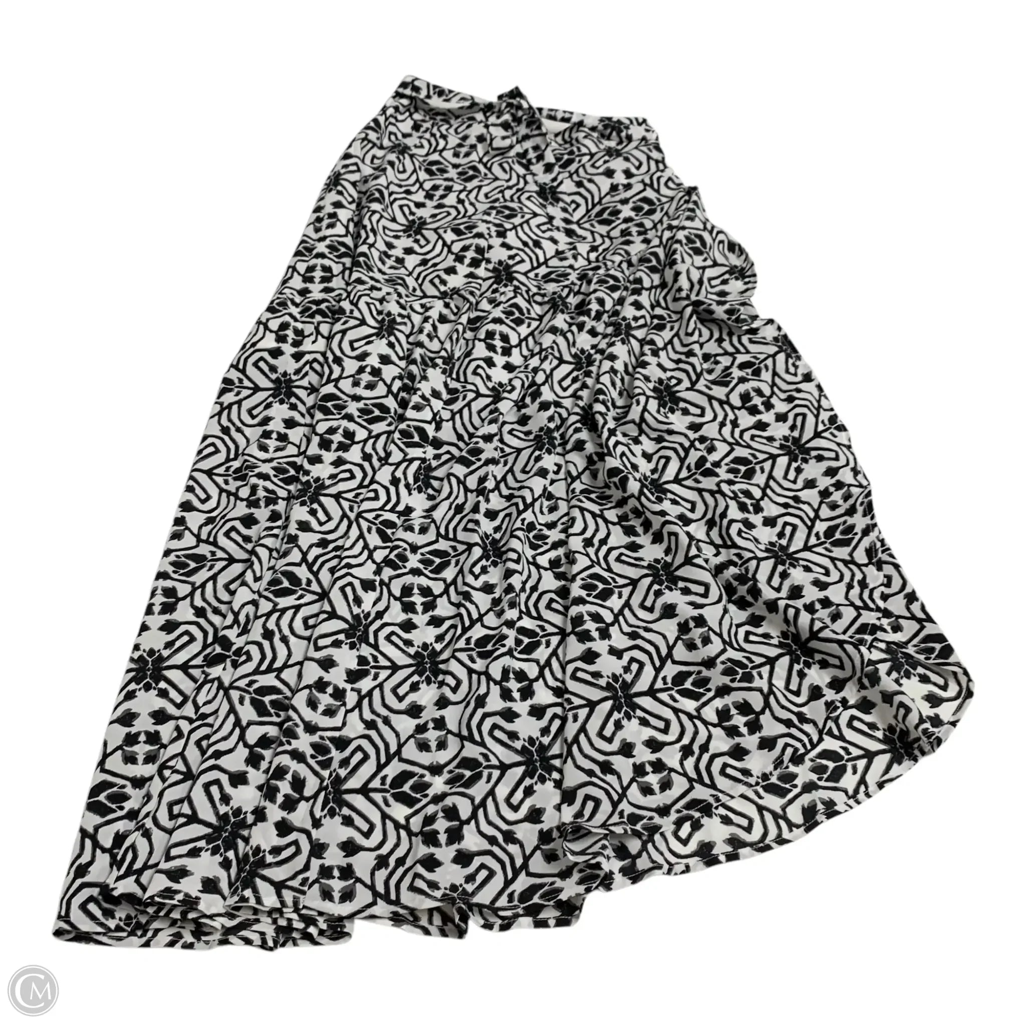 Dress Casual Maxi By Versona In Black & White, Size: S Tunics Designer luxury