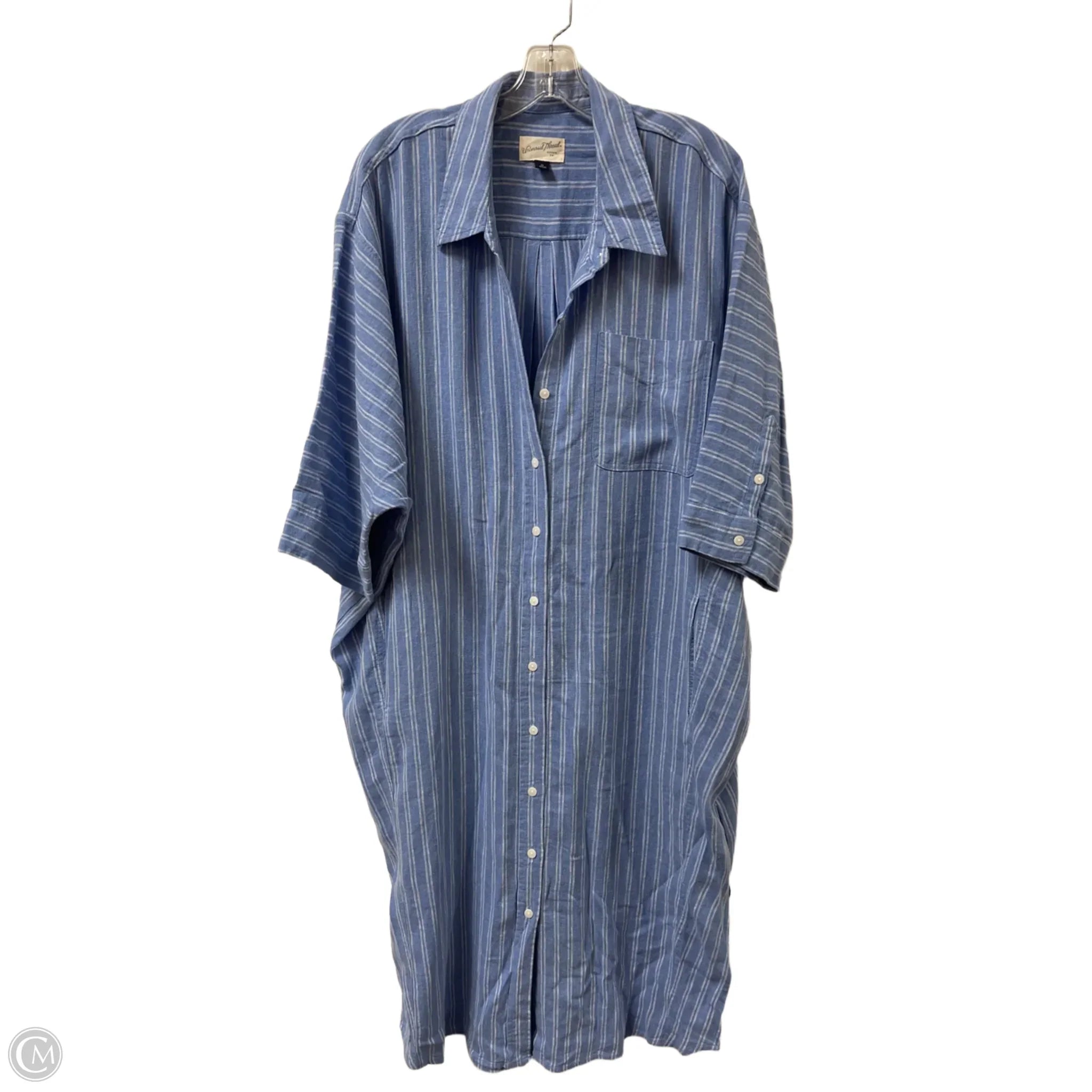 Dress Casual Maxi By Universal Thread In Blue, Size: Xl Tunics Trendy modern