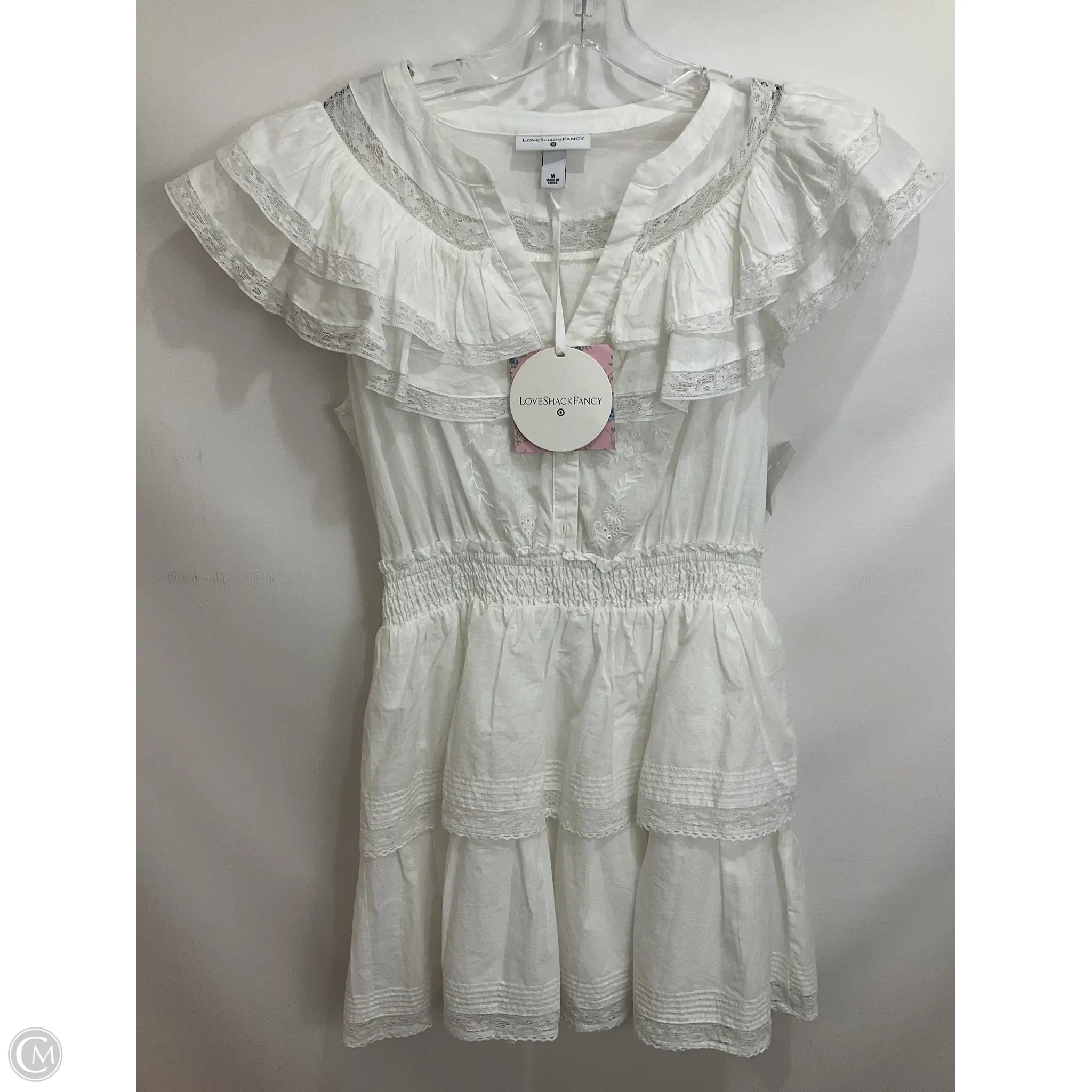 Dress Casual Short By Target-designer In White, Size: M Tunics Sophisticated sleek