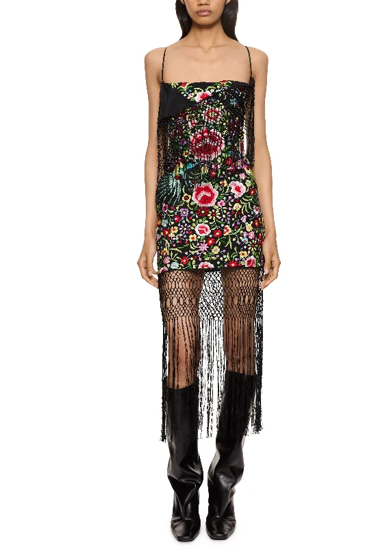 Daisy Demi Couture Piano Shawl Mini Dress Trendy Crossover Mini Dress
