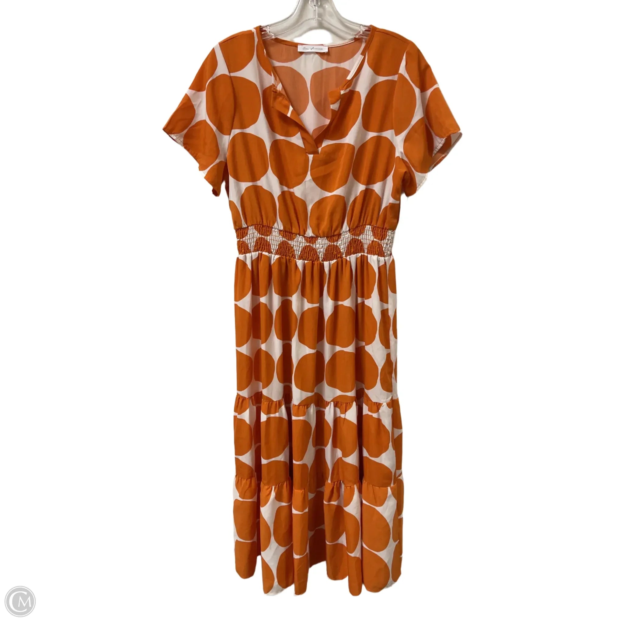 Dress Casual Midi By Ces Femme In Orange, Size: S Tunics Sale discount