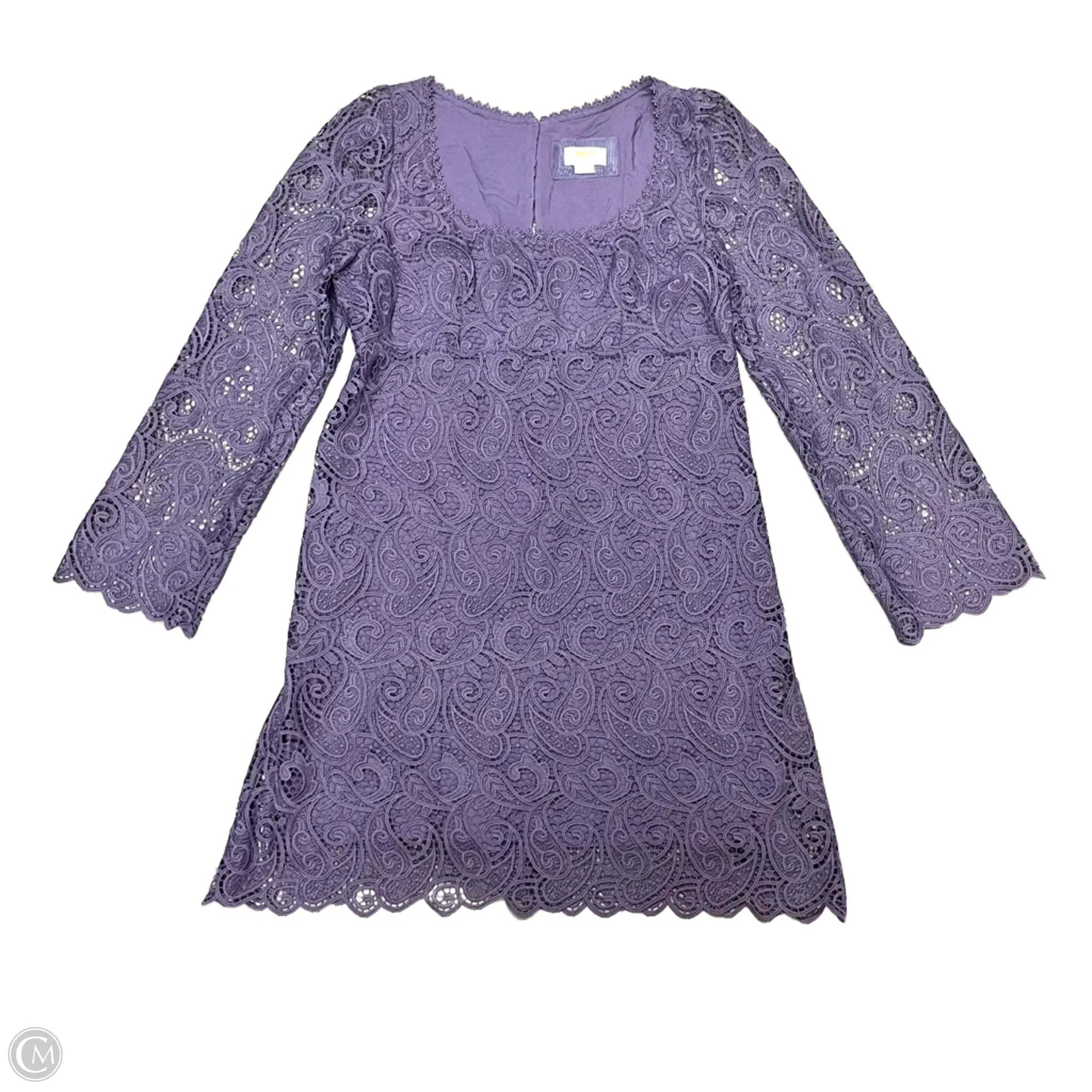 Dress Party Short By Maeve In Purple, Size: L Turtleneck Warm Winter