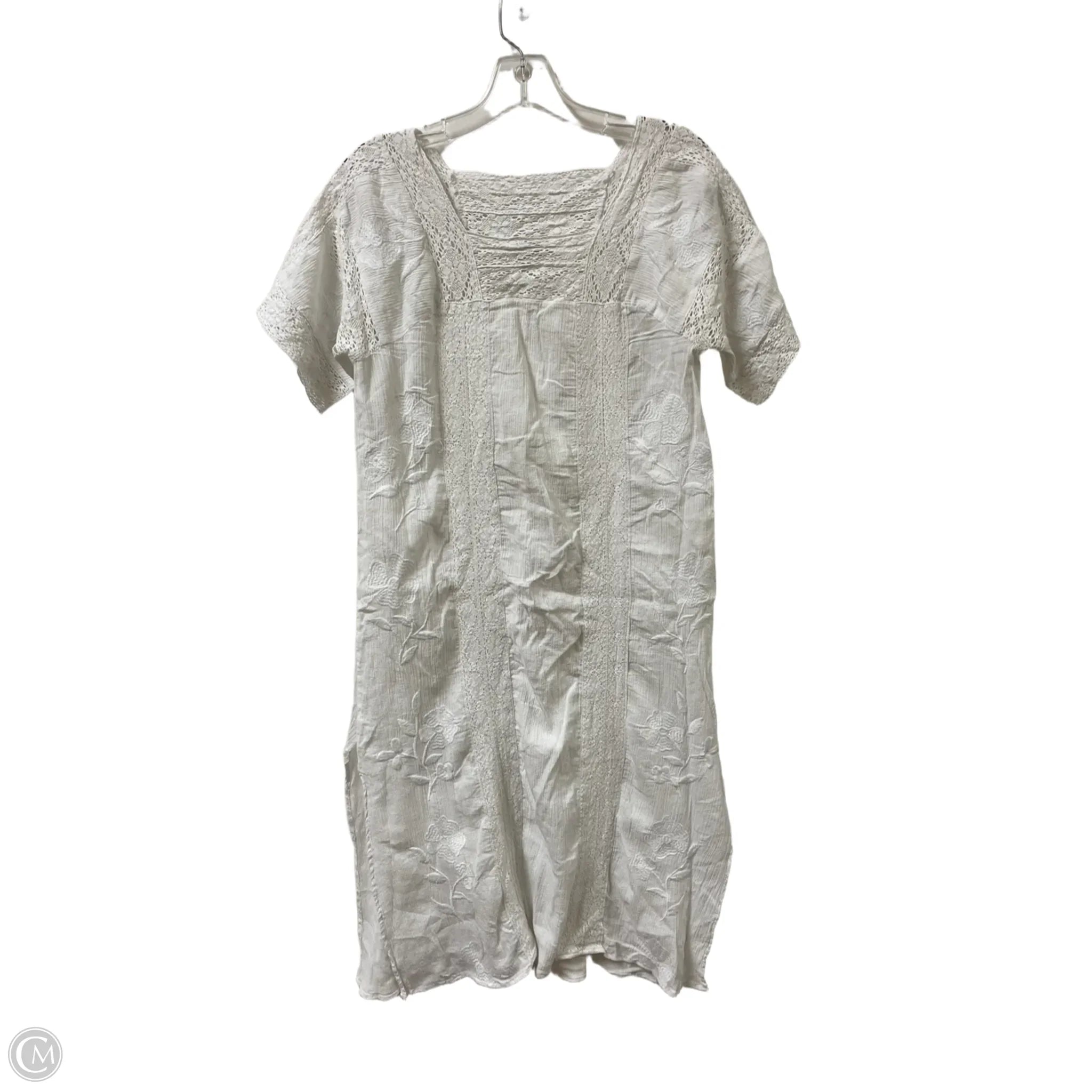 Dress Casual Maxi By Zara In White, Size: Xs Tunics Long Elegant