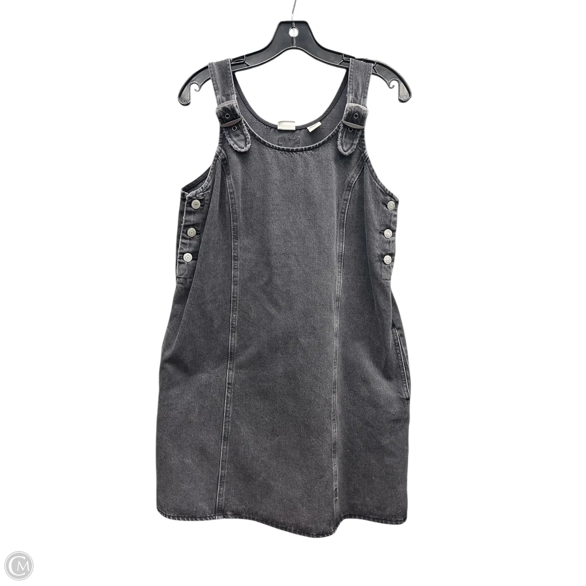 Dress Casual Short By Levis In Black Denim, Size: M Tunics Sophisticated sleek