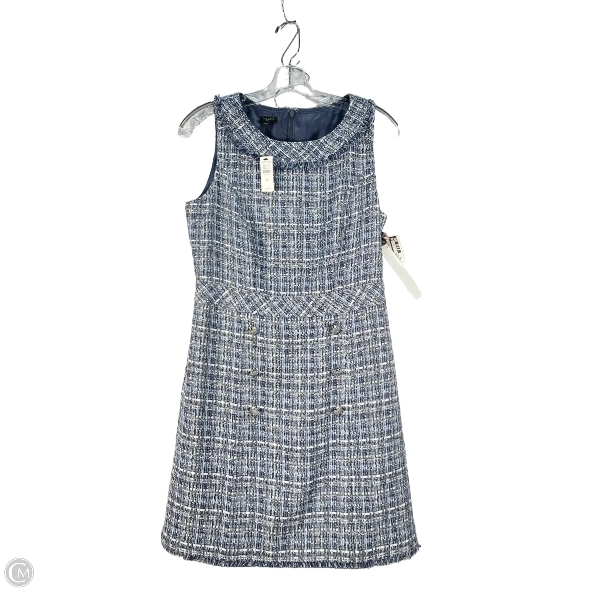 Dress Work By Talbots In Blue & White, Size: 8p Tunics Silk luxurious