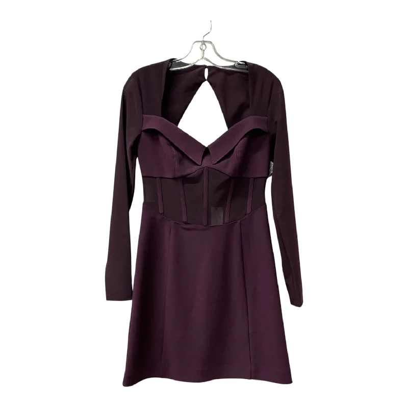 Dress Casual Short By Karen Millen In Purple, Size:S Tunics Custom made