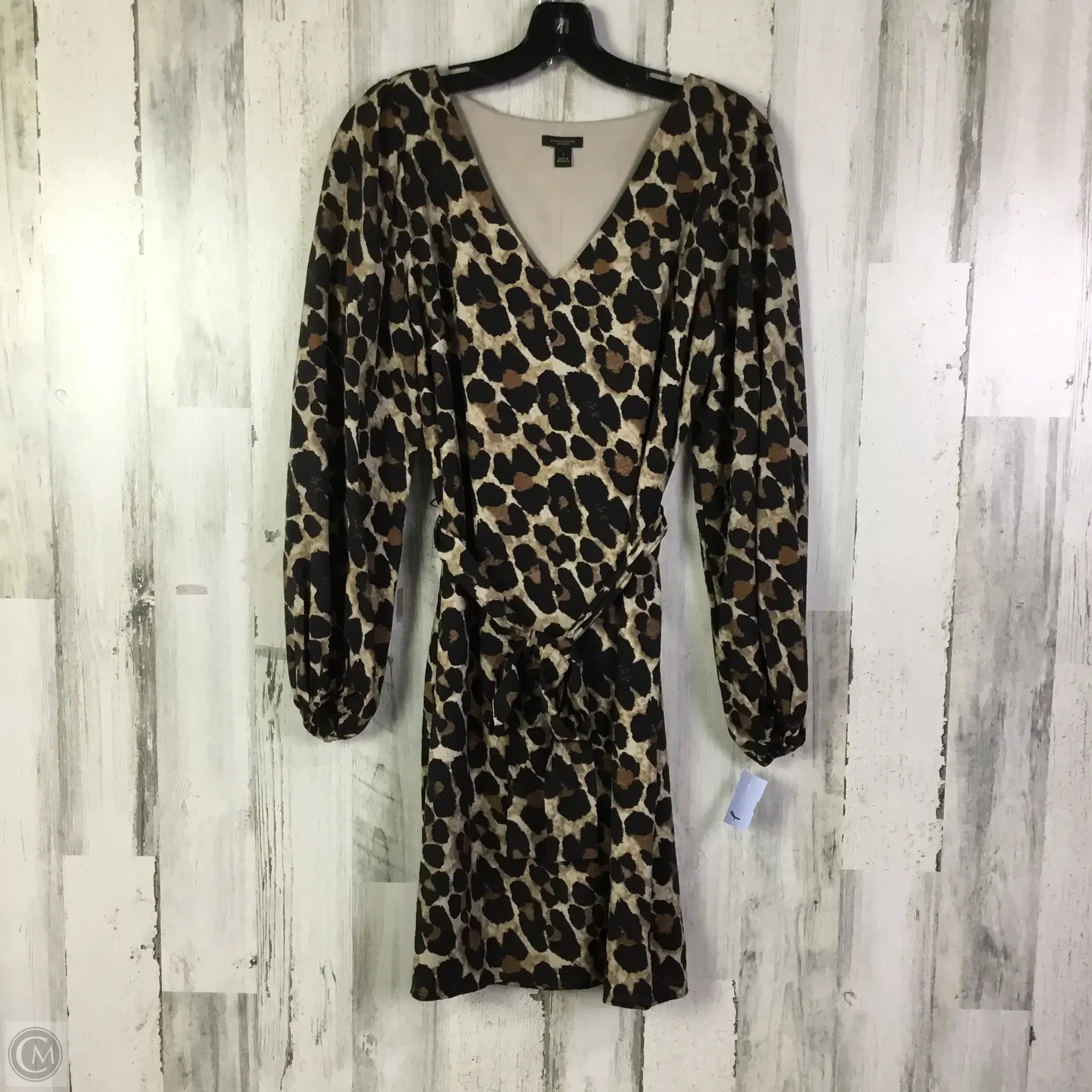 Dress Casual Short By Ann Taylor In Animal Print, Size: S Tunics Vintage classic