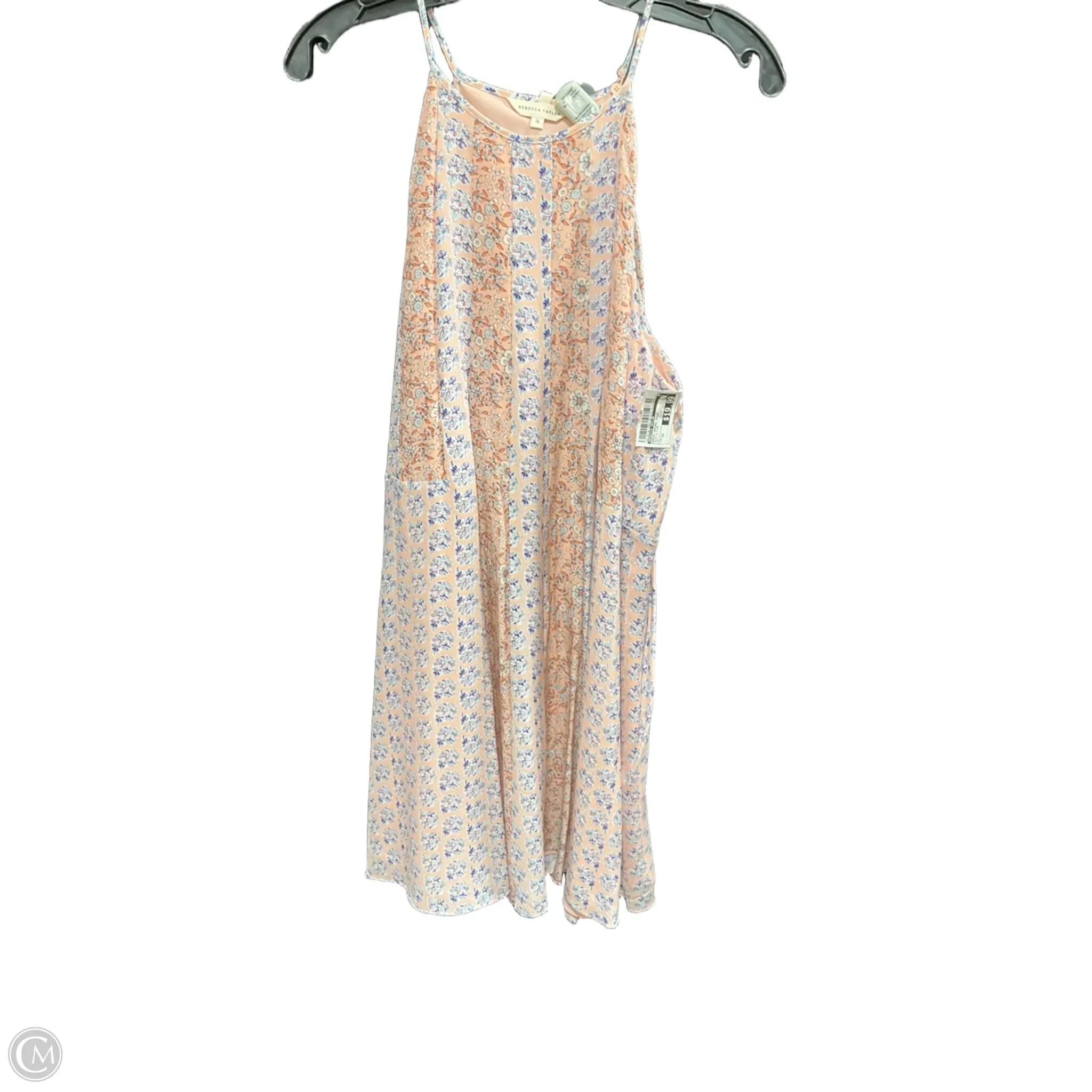 Dress Casual Short By Rebecca Taylor In Blue & Pink, Size: 12 Square Neckline Feminine Dress Casual Short By Rebecca Taylor In Blue & Pink, Size: 12 Square Neckline Feminine